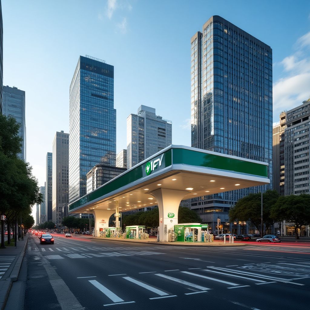 Estación YPF en Buenos Aires